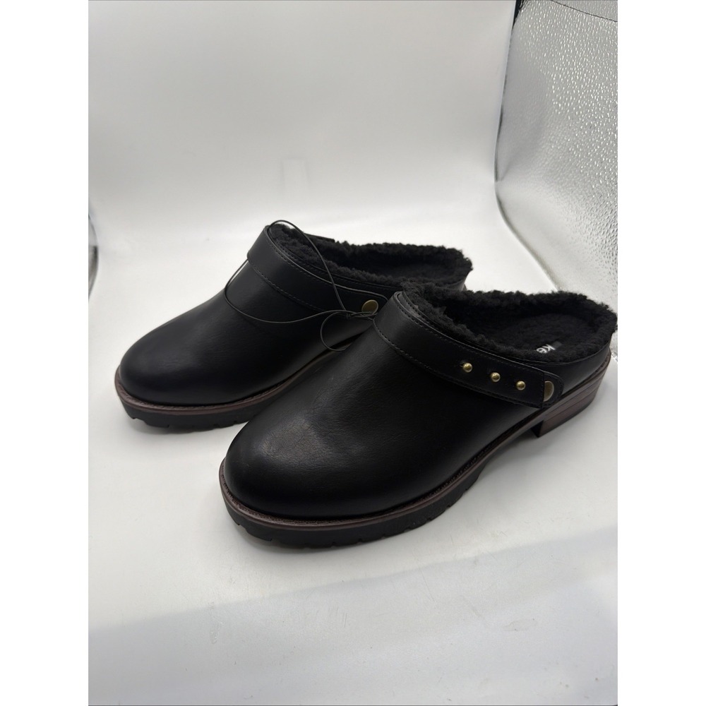 Kensie Women's Wrylie Lined Clogs, Warm and Easy Onโ Black Size 8.5